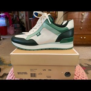 BNWOT Michael Kors Maddy Canvas Trainer